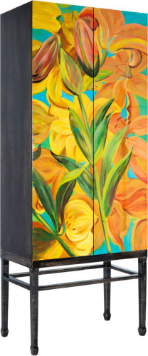 комод dean cabine hf12061 с желто-зеленым рисунком в Нижневартовске