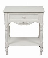 тумбочка прикроватная марсель с 1 ящиком и полкой молочно-белая в Нижневартовске
