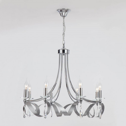 подвесная люстра eurosvet adelia 60064/8 хром в Нижневартовске