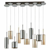 дизайнерская подвесная люстра spot light flaconetta 1301028 серая в Нижневартовске