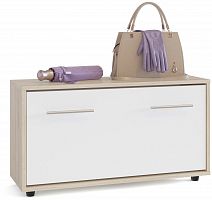 тумба для обуви стп-3, цвет дуб сонома/белый в Нижневартовске