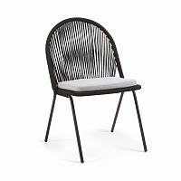 stad стул черный металл черный канат от la forma (ex julia grup) в Нижневартовске