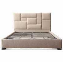 кровать двуспальная 160х200 бежевая wax в Нижневартовске