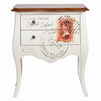 комод brevio белый, коричневый в Нижневартовске