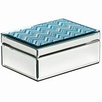 шкатулка голубая 18х13,1х7,5 см в Нижневартовске
