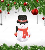 фигурка светодиодная «снеговик-3» 27x18см в Нижневартовске