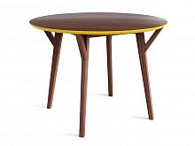 стол circle дуб тобакко, шафрановый в Нижневартовске
