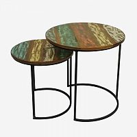 набор из 2 журнальных столов инду разноцветный в Нижневартовске