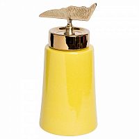 ваза керамическая с крышкой желтая 16*31см в Нижневартовске