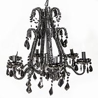 подвесная люстра-канделябр с подвесками черная nottebene в Нижневартовске