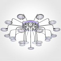 потолочная люстра eurosvet spider 80109/21 хром/синяя+фиолетовая хром в Нижневартовске