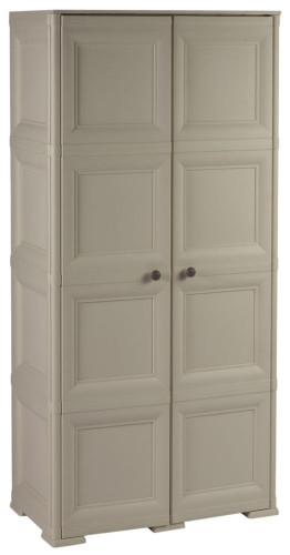 шкаф пластиковый omnimodus двухстворчатый серый в Нижневартовске