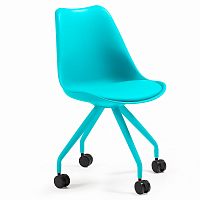 cтул lars голубой на колесиках от la forma (ex julia grup) в Нижневартовске