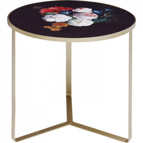 столик приставной flores черный 45x50 в Нижневартовске