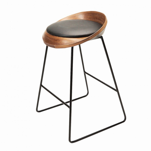 стул барный roe черный, орех в Нижневартовске