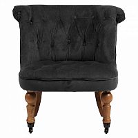 кресло amelie french country chair серый велюр м в Нижневартовске