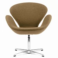 кресло swan бежево-зеленое в Нижневартовске