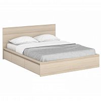 кровать деревянная двуспальная 160х200 розовая unit light white в Нижневартовске