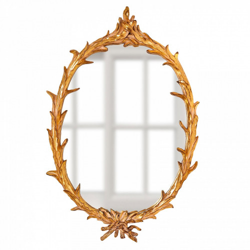 зеркало овальное настенное золото буа в Нижневартовске