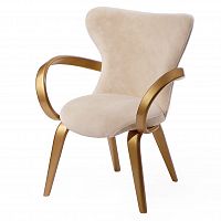 стул apriori s молочный с золотыми ножками в Нижневартовске