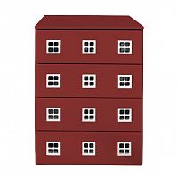 комод детский малый с 4 ящиками и декором амстердам в Нижневартовске