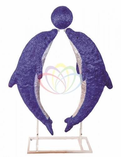 светодиодная фигура дельфины в тандеме 150см в Нижневартовске