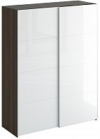 шкаф-купе slide 1700 белый глянец с коричневым в Нижневартовске