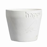 цветочный горшок happy белый в Нижневартовске
