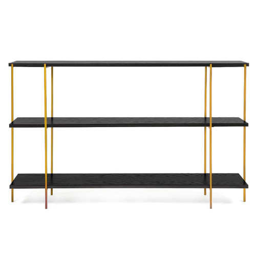 стеллаж florian gold черный дуб в Нижневартовске