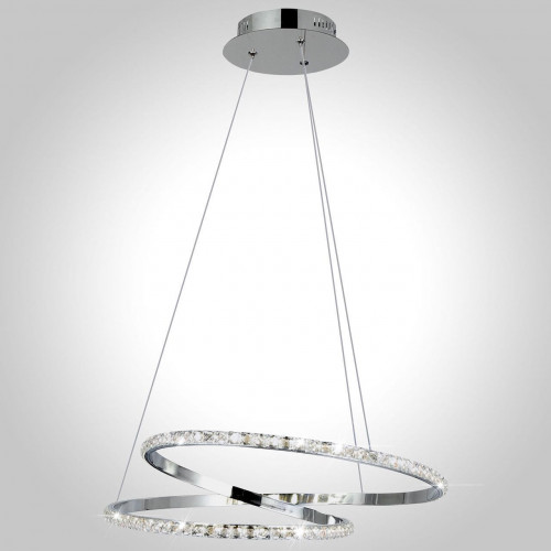 подвесной светодиодный светильник eurosvet 90062/2 хром в Нижневартовске