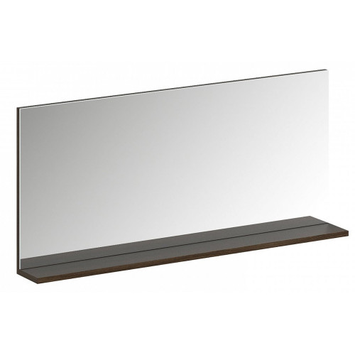 зеркало с полкой прямоугольное коричневое uno в Нижневартовске
