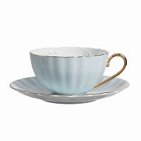 чайная пара с цветами arista голубая в Нижневартовске