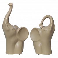 статуэтка слоники бежевая 25/20х9/9,5х12,5/12 в Нижневартовске