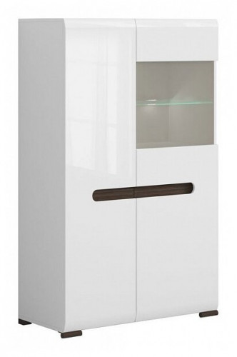 шкаф-витрина для посуды black red white ацтека reg1w1d/14/9 в Нижневартовске