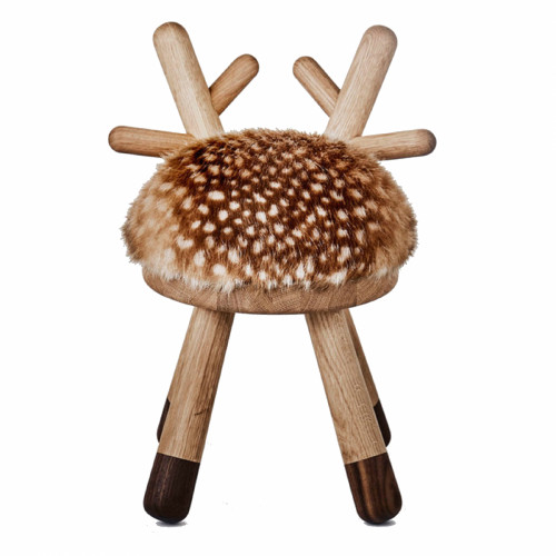 детский табурет оленёнок тёмный натуральное дерево в Нижневартовске