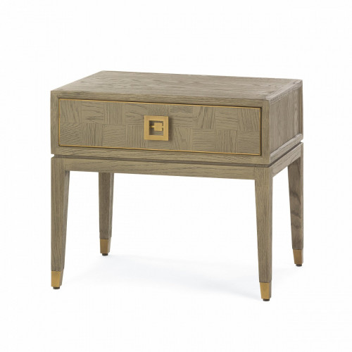 тумбочка прикроватная с ящиком серая pero в Нижневартовске