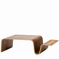 стол кофейный overlap коричневый в Нижневартовске