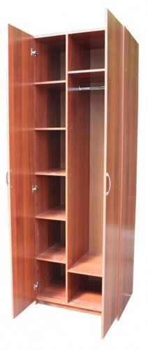 шкаф для одежды шарм-дизайн комби уют 90х60 вишня академия в Нижневартовске