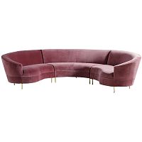 диван grace serpentine трехместный полукруглый красный в Нижневартовске