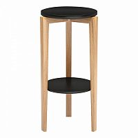 интерьерный столик aster коричневый с черной столешницей в Нижневартовске