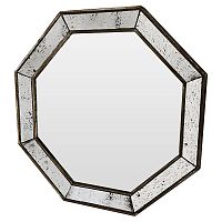 зеркало венецианское восьмиугольное состаренное в черной раме antique colossal в Нижневартовске