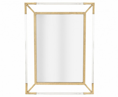 зеркало золотое прямоугольное металлическое cube в Нижневартовске