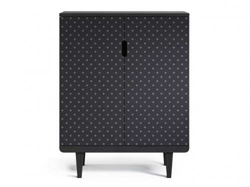 комод triptikh черный дуб принт №047 черный в Нижневартовске