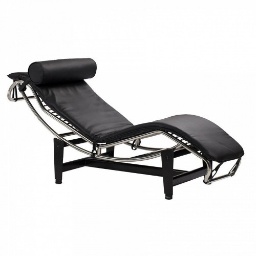 шезлонг chaise longue lc4 черный в Нижневартовске