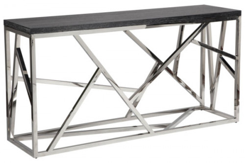 консоль geometric 180x50x90 металл, черная столешница в Нижневартовске