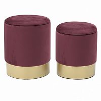 набор пуфов share бордовый в Нижневартовске