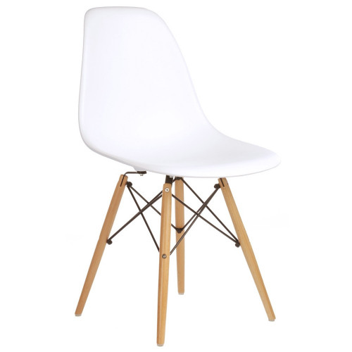 стул деревянный pc-015 белый (eames style) в Нижневартовске