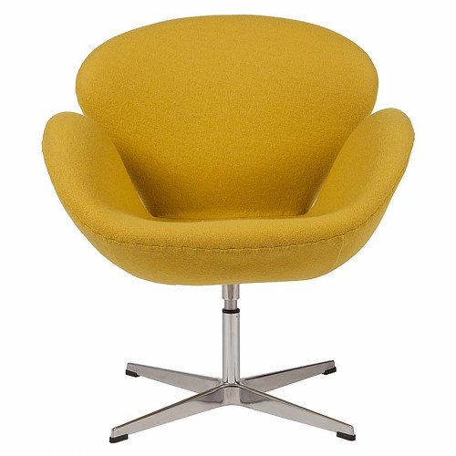 кресло swan chair желтое в Нижневартовске