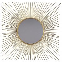 зеркало-солнце в квадратной золотой раме солерно в Нижневартовске