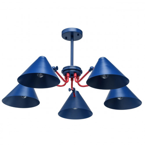 потолочная люстра mw-light чили 711010905 синяя в Нижневартовске